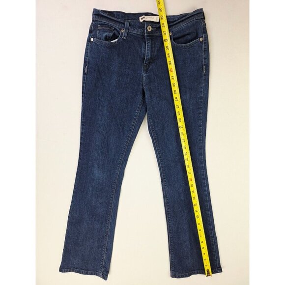 Levis Size 28X32 Womens Size 6M 515 Bootcut Blue Denim 5 Pocket Logo Tag Jeans - Picture 13 of 14